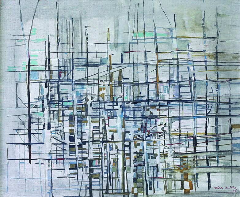 Maria Helena VIEIRA DA SILVA Huile sur toile