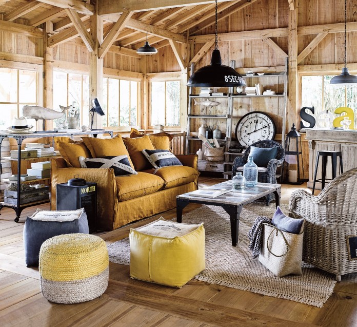 MAISONS DU MONDE 01 Parfois, des matières, des couleurs, des motifs suffisent à nous transporter jusqu'en bord de mer. ©MAISONS DU MONDE 01